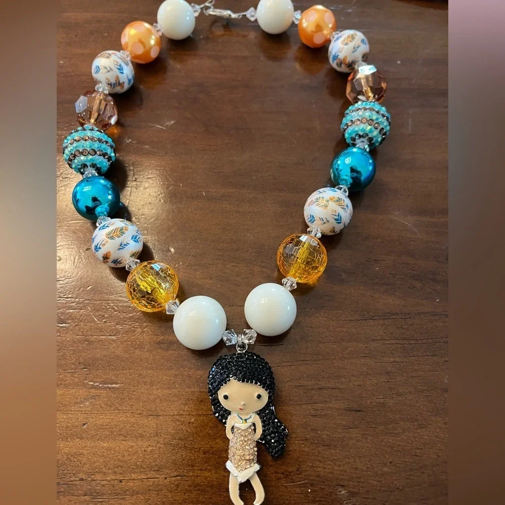 Kids Moana large bead necklace